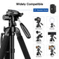 JOILCAN 71" Central Axis Horizontal Camera Tripod for Canon/Nikon/DSLR Cameras, Aluminum Monopod Tripod Camera Stand with 2-in-1 Tablet/Phone Holder for iPad/iOS/Android Smartphones, Max Load 15LB(EU)