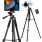 JOILCAN Phone Tripod, 67" Camera Tripod Stand for iPhone iPad, Professional Aluminum Travel Tripods with Wireless Remote and Carry Bag for Cellphone Photo Video Recording Vlog(US)