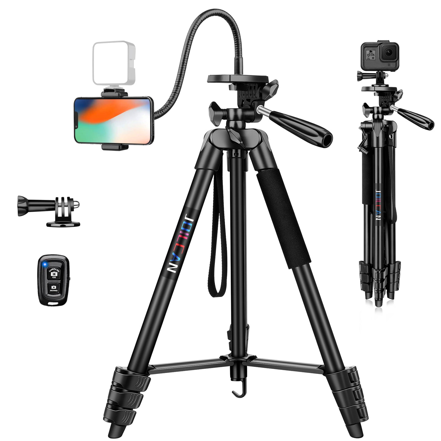 Cell Phone Stand Phone Tripod With Clicker JOILCAN Phone Tripod
