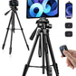 JOILCAN Phone Tripod Stand, 68" Tripod for iPad iPhone Tablet with Remote Universal Holder Carry Bag, Travel Aluminum Tripod for Video Recording Photos Vlogging Compatible with iPad Pro iPhone Camera(US)