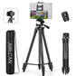 JOILCAN 67" Tripods Camera Tripod, Phone Tablet Tripod for Video Recording Vlog Photo with Remote Carry Bag, Aluminum Lightweight Travel Tripods(US)