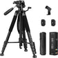 JOILCAN Tripod Camera Tripods, 74" Tripod for Camera Phone Video Recording, Heavy Duty Cameras Tripod Stand, Professional Travel DSLR Tripods Compatible with Canon iPhone, Max Load 15 LB (US))