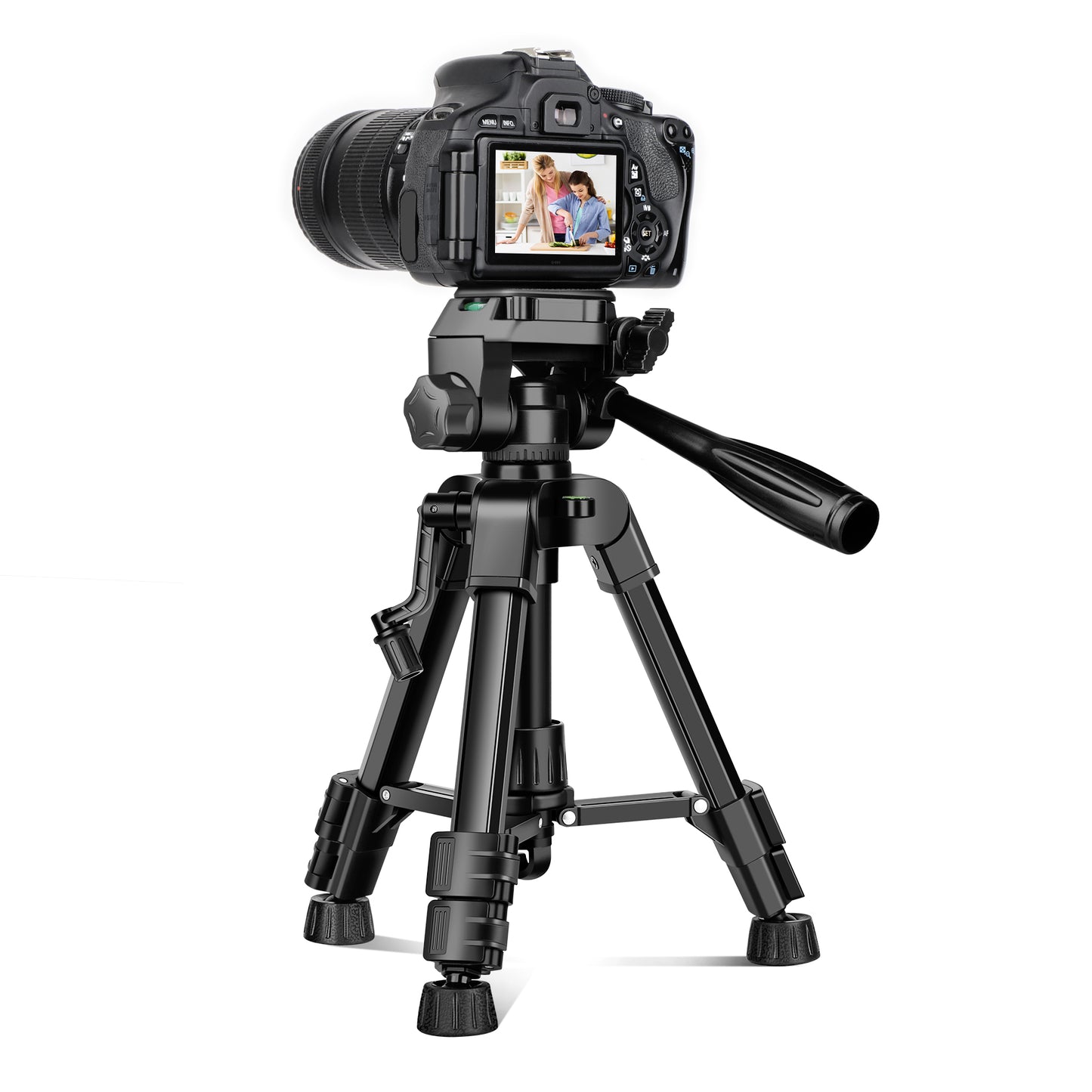 JOILCAN Mini Tripod for Camera, 25" Tabletop Camera Tripod, Portable Travel Tripod w/Phone & Tablet Holder, Lightweight Aluminum Tripods for DSLR Phone Spotting Scope(US)