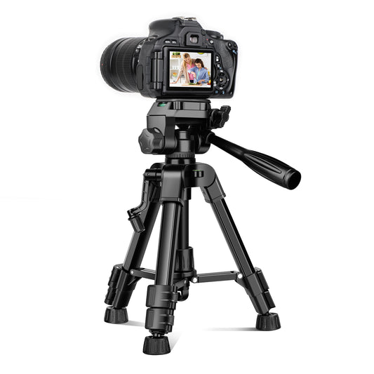 JOILCAN Mini Tripod for Camera, 25" Tabletop Camera Tripod, Portable Travel Tripod w/Phone & Tablet Holder, Lightweight Aluminum Tripods for DSLR Phone Spotting Scope(US)