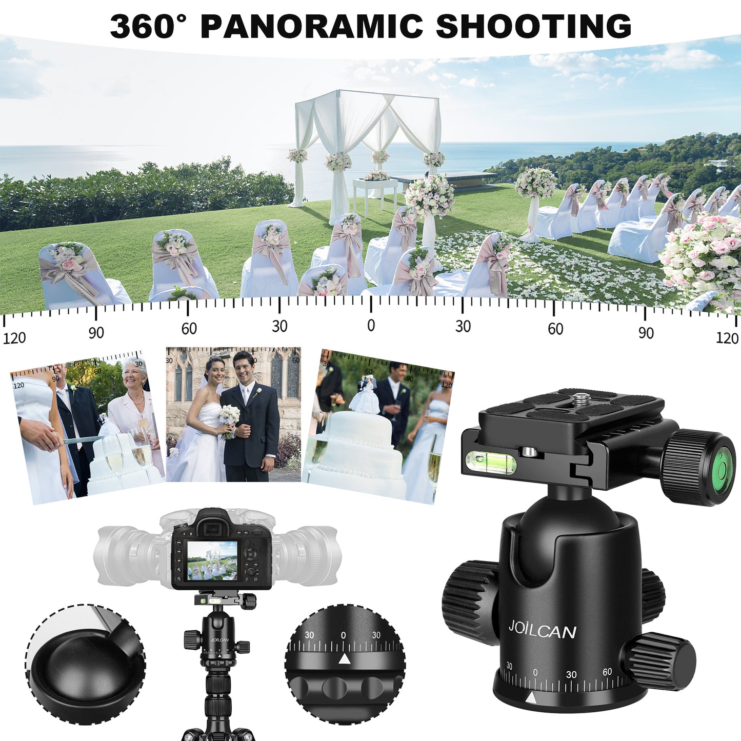 80/85 inches Heavy Duty Tripod for Camera and Phone, 85" Camera Monopod Tripods, DSLR Binoculars Spotting Scope Camcorders Video Tripod Stand, 360 Degree Ball Head, 35 lbs Loads(US)