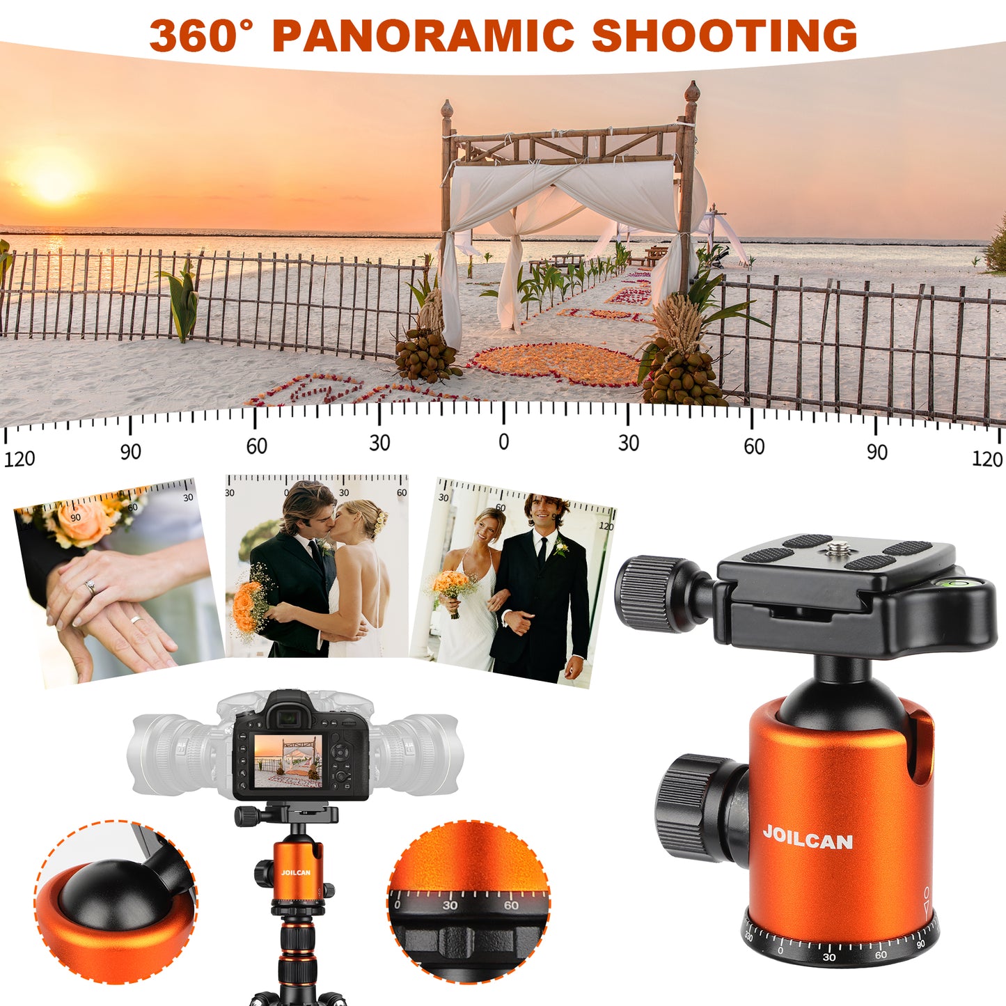 80/85 inches Heavy Duty Tripod for Camera and Phone, 85" Camera Monopod Tripods, DSLR Binoculars Spotting Scope Camcorders Video Tripod Stand, 360 Degree Ball Head, 35 lbs Loads(US)