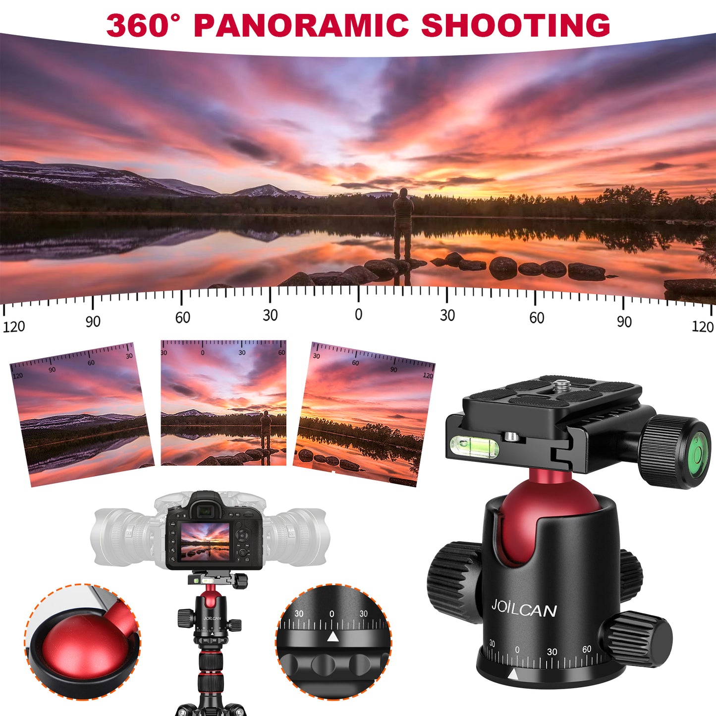 80/85 inches Heavy Duty Tripod for Camera and Phone, 85" Camera Monopod Tripods, DSLR Binoculars Spotting Scope Camcorders Video Tripod Stand, 360 Degree Ball Head, 35 lbs Loads(US)