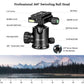 JOILCAN Camera Tripod, 80" Compact Aluminum Tripod Monopod with 360°Panorama Ball Head, Lightweight Travel Tripod for Canon Nikon Sony DSLR Camera with Phone Holder, Max Load 22lbs(Black)(EU)