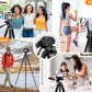 JOILCAN Phone Tripod Stand - 67" Aluminum Extendable Tripod with Remote, Portable Tripods for iPhone Photos Selfie & Video, Compatible with iPhone DSLR Camera Projector(US)