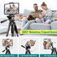 JOILCAN Phone Tripod, 67" Camera Tripod Stand for iPhone iPad, Professional Aluminum Travel Tripods with Wireless Remote and Carry Bag for Cellphone Photo Video Recording Vlog(US)