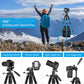 JOILCAN Tripod Camera Tripods, 74" Tripod for Camera Cell Phone Video Recording, Heavy Duty Tall Camera Tripod Stand, Professional Travel DSLR Tripods Compatible with Canon iPhone, Max Load 15 LB (US)