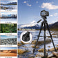 JOILCAN Tripod Camera Tripods, 74" Tripod for Camera Phone Video Recording, Heavy Duty Cameras Tripod Stand, Professional Travel DSLR Tripods Compatible with Canon iPhone, Max Load 15 LB (US))