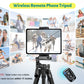 JOILCAN Phone Tripod, 67" Camera Tripod Stand for iPhone iPad, Professional Aluminum Travel Tripods with Wireless Remote and Carry Bag for Cellphone Photo Video Recording Vlog(US)