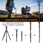 Victiv Joilcan 80-inch Tripod for Camera, Aluminum Tripod for DSLR,Monopod, Lightweight Tripod with 360 Degree Ball Head Stable for Travel and Work 18.5"-80",19lb Load (Blue)(USA)