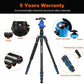Victiv Joilcan 80-inch Tripod for Camera, Aluminum Tripod for DSLR,Monopod, Lightweight Tripod with 360 Degree Ball Head Stable for Travel and Work 18.5"-80",19lb Load (Blue)(USA)