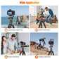 JOILCAN 66" Camera Tripod, Travel Tripod for Camera with 360° Ball Head & Phone Holder, Lightweight Compact Tripod for DSLR/Smartphone Photography, Max Load 22lbs（US）