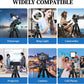 JOILCAN Tripod Camera Tripods, 74" Tripod for Camera Phone Video Recording, Heavy Duty Cameras Tripod Stand, Professional Travel DSLR Tripods Compatible with Canon iPhone, Max Load 15 LB (US))