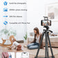 JOILCAN 67" Tripods Camera Tripod, Phone Tablet Tripod for Video Recording Vlog Photo with Remote Carry Bag, Aluminum Lightweight Travel Tripods(US)