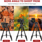 JOILCAN Camera Tripod for Canon Nikon DSLR, Lightweight Aluminum Travel Tripod Stand 11 lbs Load with Universal Phone Mount and 2 pcs Quick Plates(EU)