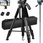 Camera Tripod, 72” Tripod for Camera Stand, Aluminum Heavy Duty Tripod for Video Photo, 5 in 1 Travel Camera Tripod & Monopod Compatible with Canon Nikon Cameras DSLR Camcorder Projector Phone(USA)