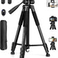 Camera Tripod, 67" Tripod for Camera Stand, Heavy Duty Tripod with Remote & Travel Bag for Projectors, Lasers, DSLR, Webcam, Aluminum Phone Tripod for Video Recording Photo Vlogging(USA)