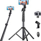 JOILCAN Phone Tripod, 70" Extendable Selfie Stick Tripod for iPhone with Wireless Remote Shutter, Lightweight Portable Camera Tripod with Phone Holder, Compatible with iOS/ Android/ Small Camera(EU)