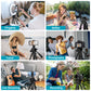 JOILCAN Phone Tripod, 68" Tripod for Phone Stand Video Recording Photos, Travel Floor Tripods Compatible with iPhone Canon Nikon DSLR, Cell Phone Tripods with Remote/Travel Bag(US)