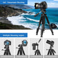 Tripod Camera Tripods, 74" Tripod for Camera Cell Phone Video Photography, Heavy Duty Tall Camera Stand Tripod, Professional Travel DSLR Tripods Compatible with Canon Nikon iPhone, Max Load 15 LB(USA)
