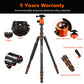 Joilcan 80-inch Tripod for Camera, Aluminum Tripod for DSLR,Monopod, Lightweight Tripod with 360 Degree Ball Head Stable for Travel and Work 18.5"-80",24lb Load (Orange)